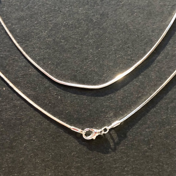 VINTAGE necklace and earring set Silver Blue teardrop crystal Upcycled Elegant - Picture 11 of 14